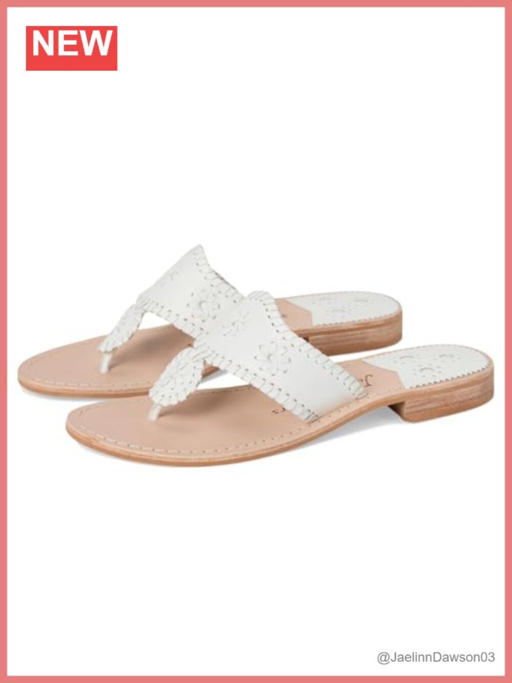 Leather Slide Sandals - Breathable, Slip On, Block Heel
